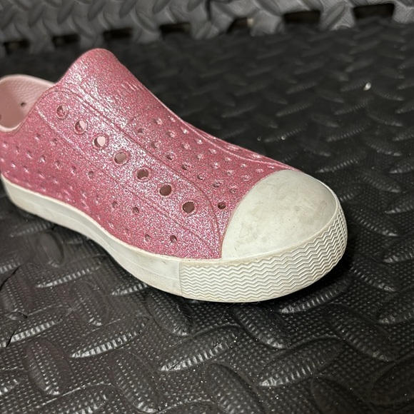 Native Jefferson girls C 12 Shoes glitter sparkly bling recyclable waterproof - Picture 5 of 5